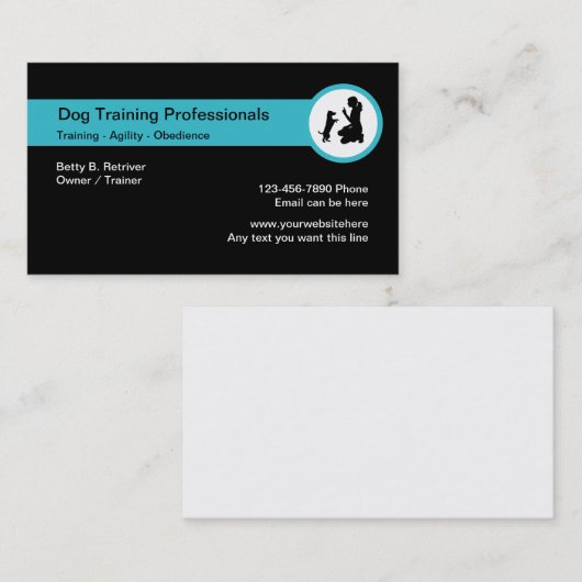 Hondentraining Klassen Visitekaartje (Voorkant / Achterkant)