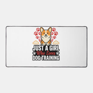 Hondentraining Meisje Corgi Vintage Vector T-shirt Bureaumat