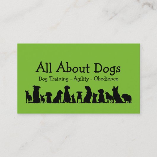 Hondentraining Professionele Visitekaartjes (Voorkant)