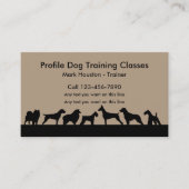 Hondentrainingen Visitekaartje (Voorkant)