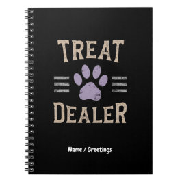 Hondentraktaties Dealer Grappig Humor Ontwerp Perf Notitieboek