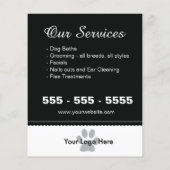 Hondentrimeerfolder - Personaliseerbaar Flyer (Achterkant)