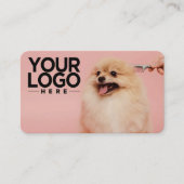 hondentrimmer | Aangepaste foto Uw Logo toevoegen Visitekaartje (Voorkant)