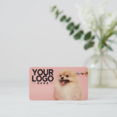 hondentrimmer | Aangepaste foto Uw Logo toevoegen Visitekaartje (Staand voorkant)