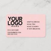 hondentrimmer | Aangepaste foto Uw Logo toevoegen Visitekaartje (Achterkant)