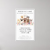 Hondentrimmer dierenarts huisdier sitter Canine wa Canvas Afdruk (Voorkant)