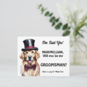 Hondentrimmer Golden Retriever labrador bruidegoms Briefkaart (Staand voorkant)