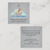 hondentrimmer | hondenwas vierkante visitekaartje (Voorkant / Achterkant)