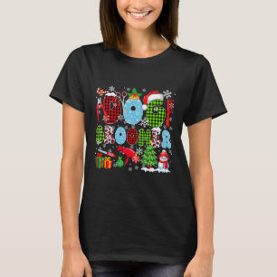Hondentrimmer Kerstboom Leopard Santa Snowman J T-shirt