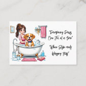 Hondentrimmer Schattigee puppy Visitekaartje (Achterkant)