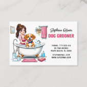 Hondentrimmer Schattigee puppy Visitekaartje (Voorkant)