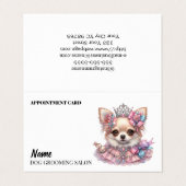 Hondentrimsalon Afspraak Visitekaartje (Buitenkant ongevouwen)