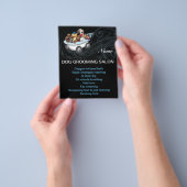 Hondentrimsalon gepersonaliseerde flyer (Hand)