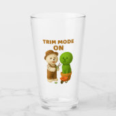 Hondentuinier Bichon Topiary Knip Surreal Glas (Voorkant)