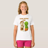 Hondentuinier Bichon Topiary Knippen Surreal T-shirt (Voorkant volledig)