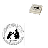 Hondenuitlaat Trainer Club Pet Sitting Rubberstempel (Gestempeld)