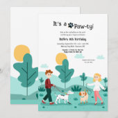 Hondenuitlaatfeestje Kaart (Voorkant / Achterkant)