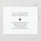 Hondenuitlaatfolder Sjabloon | Professionele Honde Flyer (Achterkant)