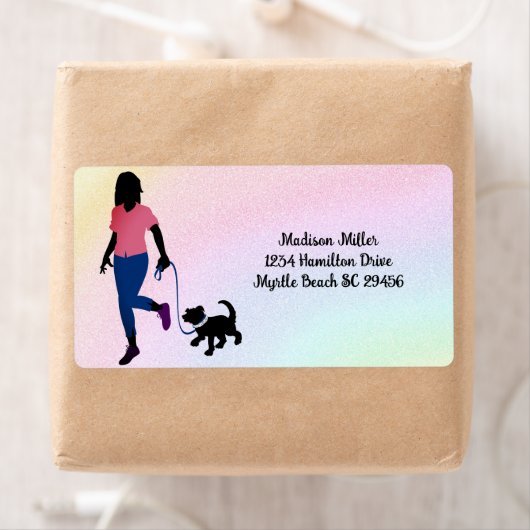 Hondenuitlaatservice/ Dierenoppas Verzending Etiket (Insitu)