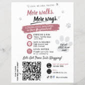 Hondenuitlaatservice Flyers QR-code (Voorkant)