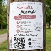 Hondenuitlaatservice Flyers QR-code