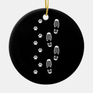 Hondenuitlaatservice Hond Wandelen Keramisch Ornament