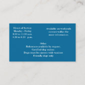Hondenuitlaatservice Visitekaartje (Achterkant)