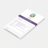 Hondenuitlaatster Trainer Feedback Rapport Formuli Post-it® Notes (Schuin)