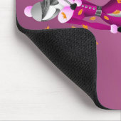 Hondenuitlater Herfstbladeren Roze Muismat (Hoek)