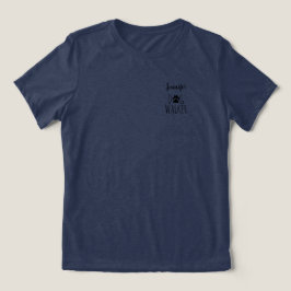 'Hondenuitlater' Minimalistisch Charmant Aanpasbaa Tri-Blend Shirt