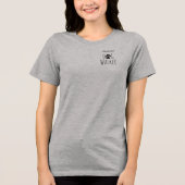 'Hondenuitlater' Minimalistisch Charmant Aanpasbaa Tri-Blend Shirt (Voorkant)