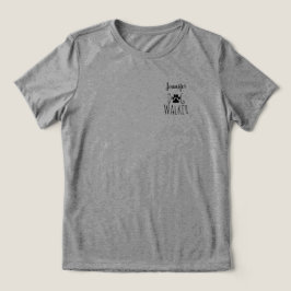 'Hondenuitlater' Minimalistisch Charmant Aanpasbaa Tri-Blend Shirt