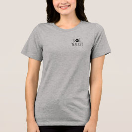'Hondenuitlater' Minimalistisch Charmant Speels Hu Tri-Blend Shirt