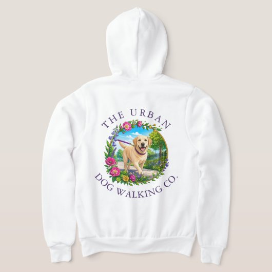 Hondenuitlater Ritssluiting Hoodie - Labrador (Laag Achter)