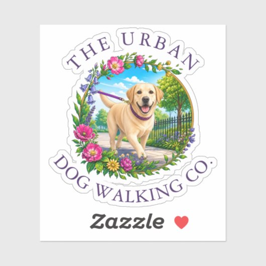 Hondenuitlater Vinyl Uitknip Sticker - Labrador (Vel)