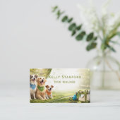 Hondenuitlater  Visitekaartje (Staand voorkant)