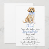 Hondenuitnodiging voor Baby shower Kaart (Voorkant / Achterkant)