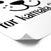 Hondenvader voor Kamala Harris 2024 Poster (Hoek)