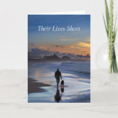 Hondenverlies Sympathie Condoleances Wandelhond Kaart (Voorkant)