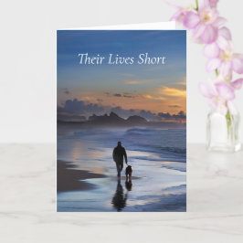 Hondenverlies Sympathie Condoleances Wandelhond Kaart