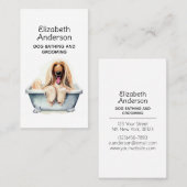 Hondenverzorger Afghan Hound Visitekaartje (Voorkant / Achterkant)