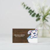 Hondenverzorger | Badkuip en Bubbles Visitekaartje (Staand voorkant)