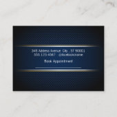 hondenverzorger | Blauwe mesh achtergrond Afsprakenkaartje (Achterkant)