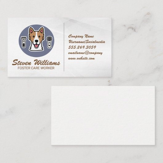 Hondenverzorger | Dierenservices Visitekaartje (Voorkant / Achterkant)