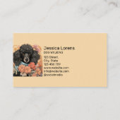 hondenverzorger, huisdierverzorger, verzorging, p visitekaartje (Achterkant)