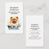 Hondenverzorger Pommerian Visitekaartje (Voorkant / Achterkant)