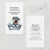 Hondenverzorger Schnauzer Visitekaartje (Voorkant / Achterkant)