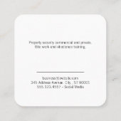 Hondenverzorger | Trainer | Poten | Gras Vierkante Visitekaartje (Achterkant)