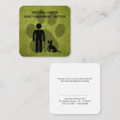 Hondenverzorger | Trainer | Poten | Gras Vierkante Visitekaartje (Voorkant / Achterkant)