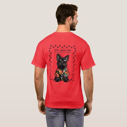 Hondenverzorger Uitlater Oppas T-shirt (Achterkant volledig)